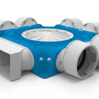 Vent-Axia Verdeelbox ventilatie Vent-Axia Uniflexplus+ Ø220mm kunststof 6x90mm 2005000533