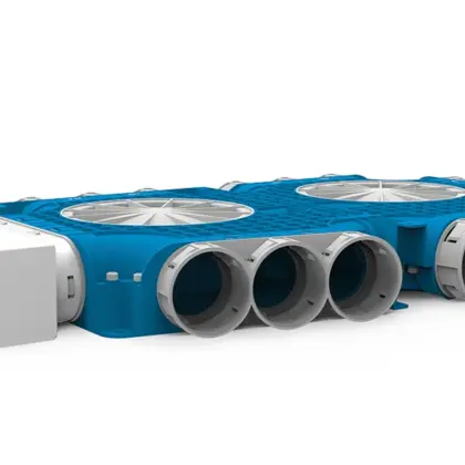 Vent-Axia Verdeelbox ventilatie Vent-Axia Uniflexplus+ Ø220mm kunststof 15x69mm 2005000538