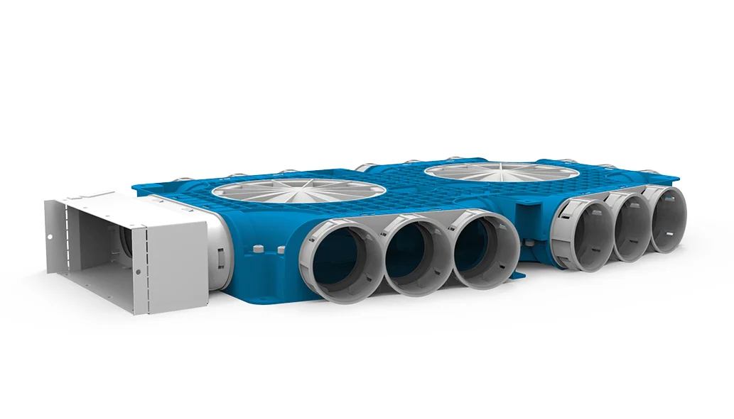 Vent-Axia Verdeelbox ventilatie Vent-Axia Uniflexplus+ Ø220mm kunststof 15x69mm 2005000538