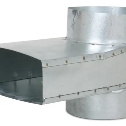 Vent-Axia Verloopstuk vierkant op rond Vent-Axia Flat Duct System Galva Ø160mm kunststof 220x80mm TRB2 BCLS992160