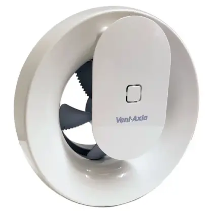 Ventilair 1001000308 Ventilair Svara badkamerventilator IP44 230V / 12VDC - debiet 110m³/h - 17-20dB(A) - App bedienbaar