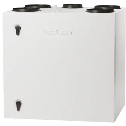 Ventilair WTW-unit Ventilair Domekt R 450 V HE L 496m3/h D=160mm 4 bovenaansluitingen 1004000278