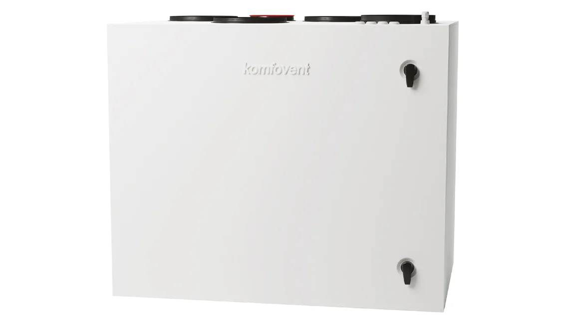 Ventilair WTW-unit Ventilair Domekt R 600 V HE R 669m3/h D=200mm 4 bovenaansluitingen 1004000300