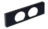 Ventiline Afdekrozet rookgas/luchttoevoerbuis Ventiline vierkant zwart 200x80mm 100064493500