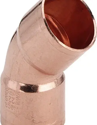 Viega 100483 Viega Koper soldeer bocht 45° FF 15 x 15 mm