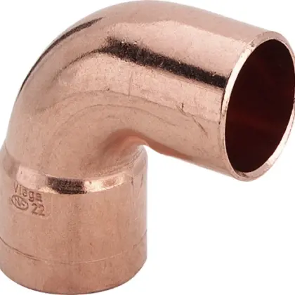 Viega 101169 Viega Koper soldeer inschuif knie 90° MF 18 x 18 mm