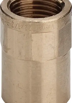 Viega 102180 Viega brons soldeer puntstuk FF 18 x 3/4 F