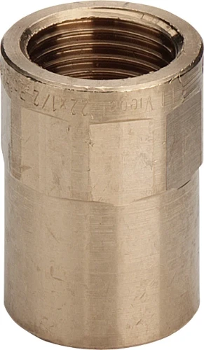 Viega brons soldeer puntstuk FF 22 x 4/4 F 102470