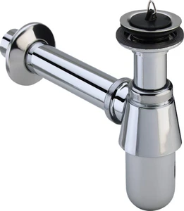 Viega Universal chroom bekersifon met afvoerplug 5/4 x 32 mm - chroom 102845