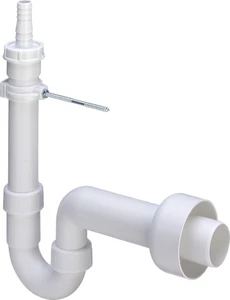 Viega Universal PP enkele sifon vaatwasserslang 20 x 40 mm - wit 104047