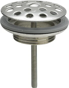 Viega 104337 Viega Universal afvoerplug 5/4 x 60 mm - inox bolvormig rooster - niet afsluitbaar