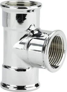 Viega 105525 Viega chroom T-stuk FFF 1/2 x 1/2 x 1/2