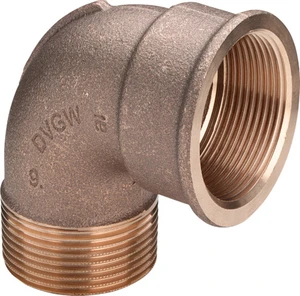 Viega 264109 Viega brons knie 90° MF 5/4 x 5/4