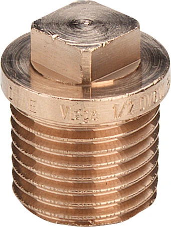 Viega brons stop met rand M 3/8 320096
