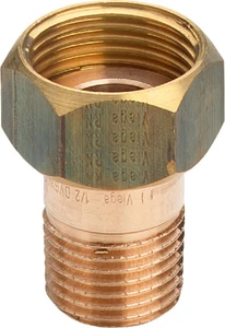 Viega 320256 Viega brons 2-delige koppeling met losse moer MF 4/4 x 5/4