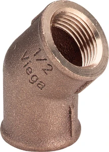 Viega 320652 Viega brons knie 45° FF 4/4 x 4/4