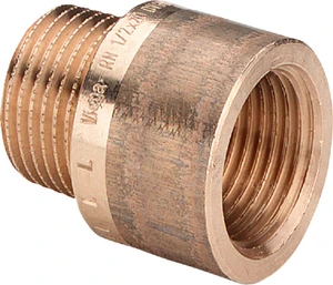 Viega brons verlengstuk MF 1/2 x 25 mm 354985