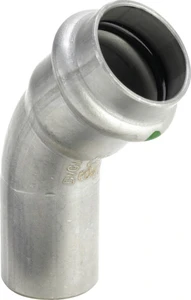 Viega 435400 Viega Sanpress Inox inschuif bocht 45° MF 22 x 22 mm