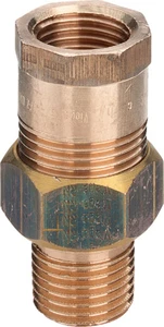 Viega 447021 Viega brons 3-delige rechte koppeling conisch dichtend MF 4/4 x 4/4