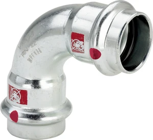 Viega Prestabo staal verzinkt bocht 90° FF 22 x 22 mm 558147