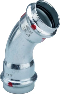 Viega Prestabo staal verzinkt bocht 45° FF 18 x 18 mm 558277