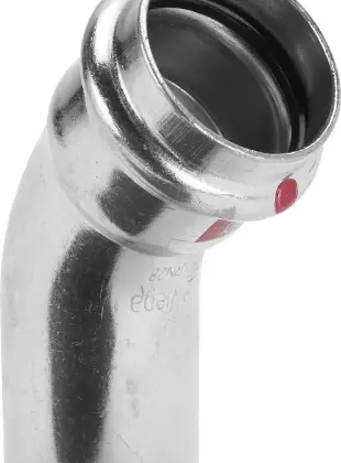 Viega 558383 Viega Prestabo staal verzinkt inschuif bocht 45° MF 42 x 42 mm