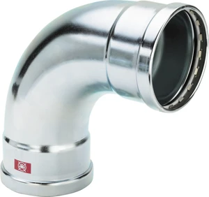 Viega Prestabo XL staal verzinkt bocht 90° FF 76,1 x 76,1 mm 597566