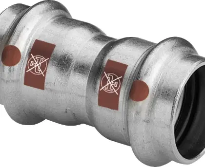 Viega 809010 Viega Temponox inox mof FF 35 x 35 mm - niet geschikt voor drinkwater