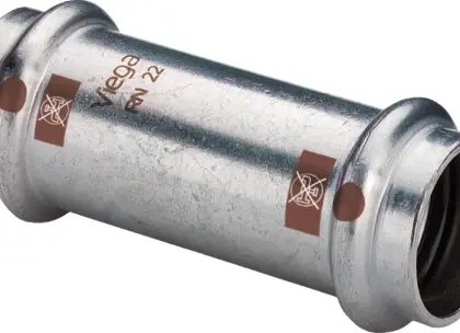 Viega 809232 Viega Temponox inox schuifmof FF 28 x 28 mm - niet geschikt voor drinkwater