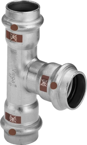 Viega Temponox inox T-stuk 90° FFF 28 x 28 x 28 mm - niet geschikt voor drinkwater 810153