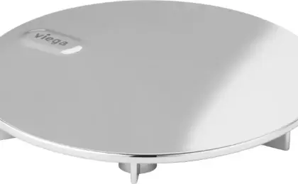 Viega Tempoplex afdekplaat kunststof - chroom - model 696601 850081