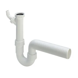 Viega Buissifon 1 1/2 x 40 kunststof/wit met afvoerslang model 798510 viega 102449