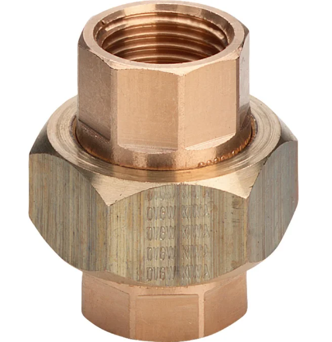Viega Draad-3-delige koppeling FF brons vlakdichtend 1" Viega 3330 271046