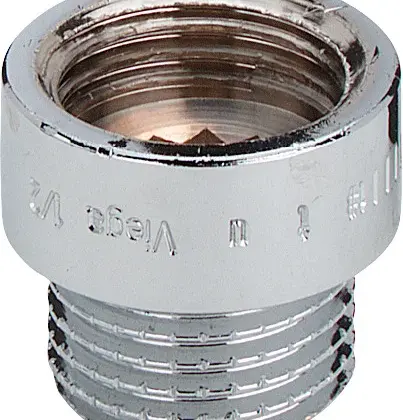 Viega Draadverlengstuk brons verchroomd 1/2" x 10mm Viega 3526 447151