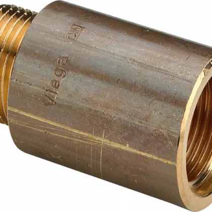 Viega Draadverlengstuk messing 1/2" x 10mm Viega 1513 100490