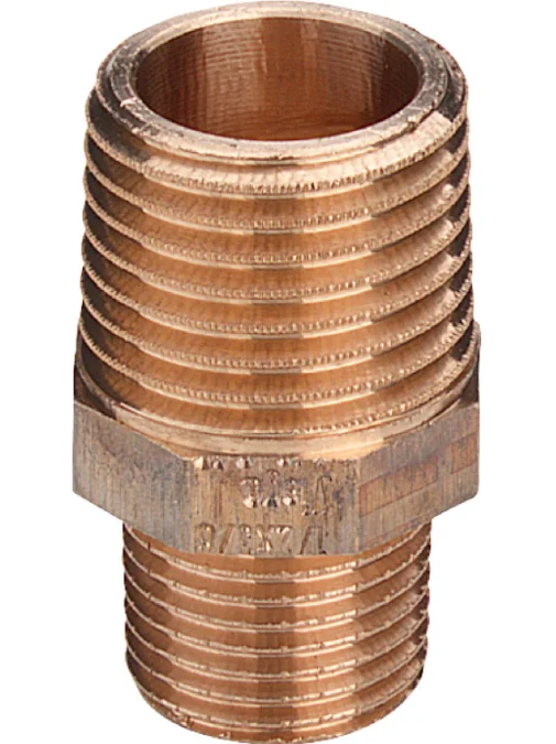 Viega Draadverloopnippel brons 2" x 6/4" MM Viega 3245 321680