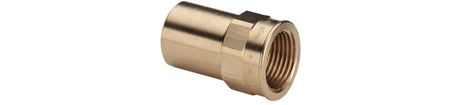 Viega Insteek overgangsstuk brons 22x3/4" MF (drink)water Viega Profipress Koper 2212.1 117481