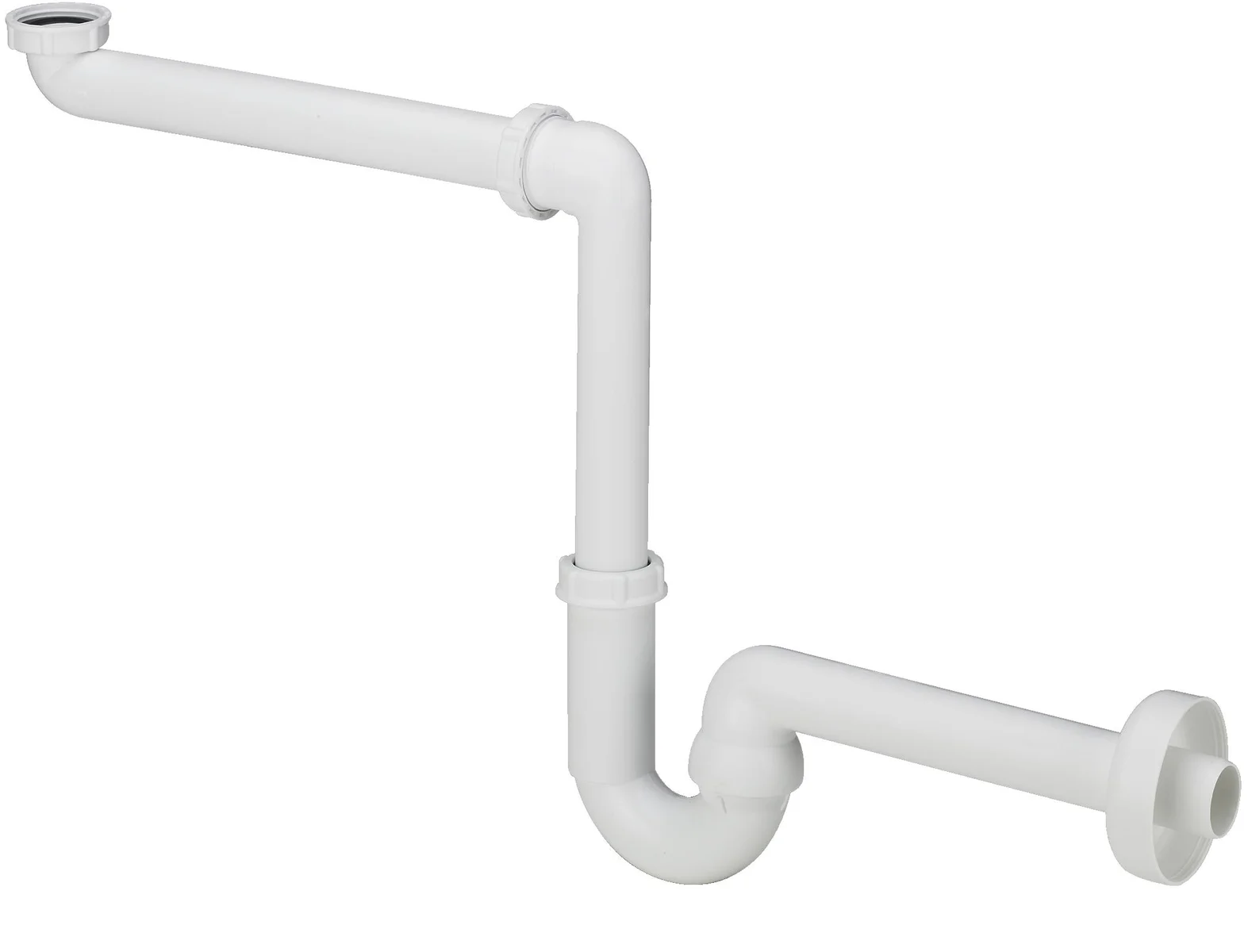 Viega Kunststof sifon enkel wit 11/4 x 40 mm plaatsbesparend model 5729 viega 606237