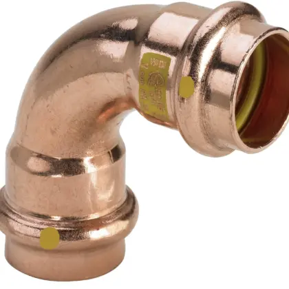 Viega Persbocht koper 18mm FF 90° gas Viega Profipress G Koper 2616 345471