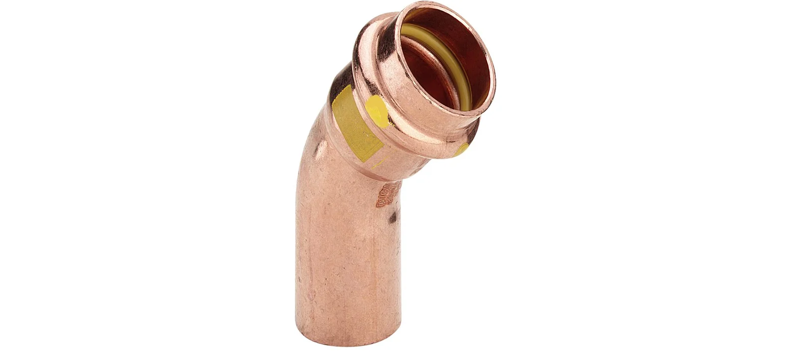 Viega Persinsteekbocht koper 28mm MF 45° gas Viega Profipress G Koper 2626.1 345709