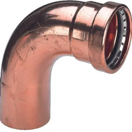 Viega Persinsteekbocht koper 76.1mm MF 90° (drink)water Viega Profipress Koper 2416.1XL 476878