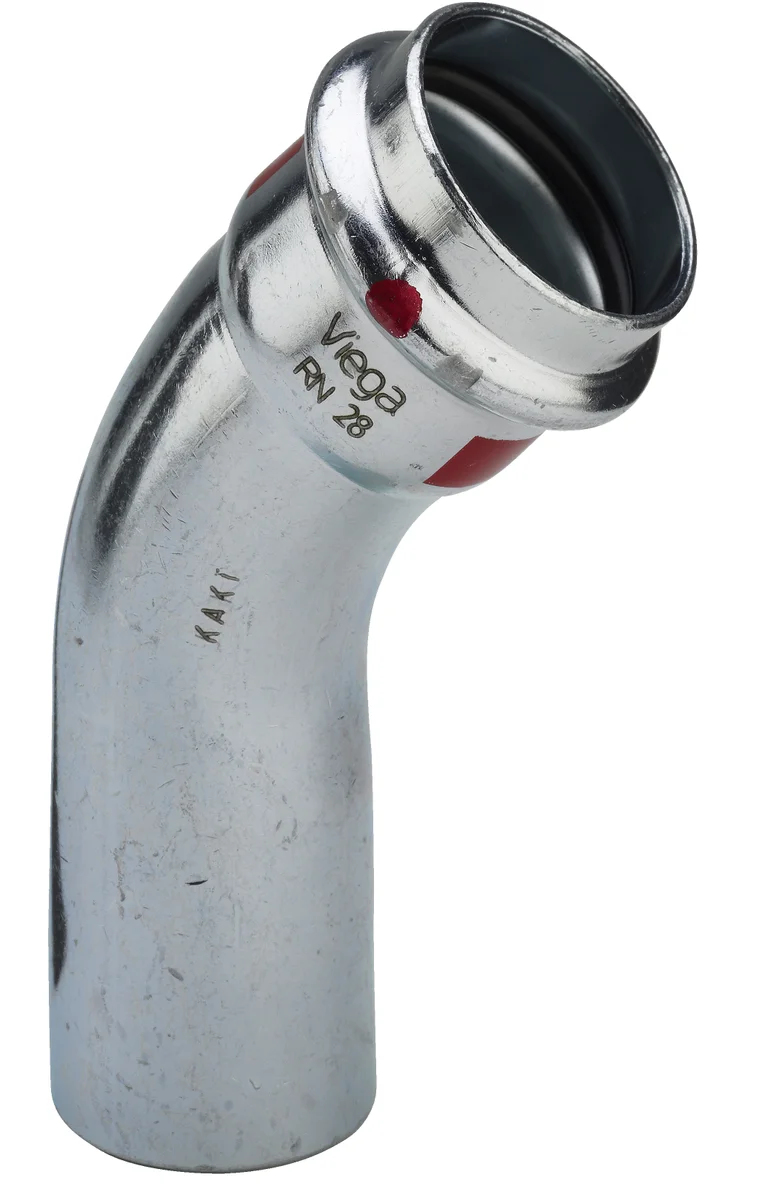 Viega Persinsteekbocht staal 42mm MF 45° verwarming Viega Prestabo 1126.1 558383