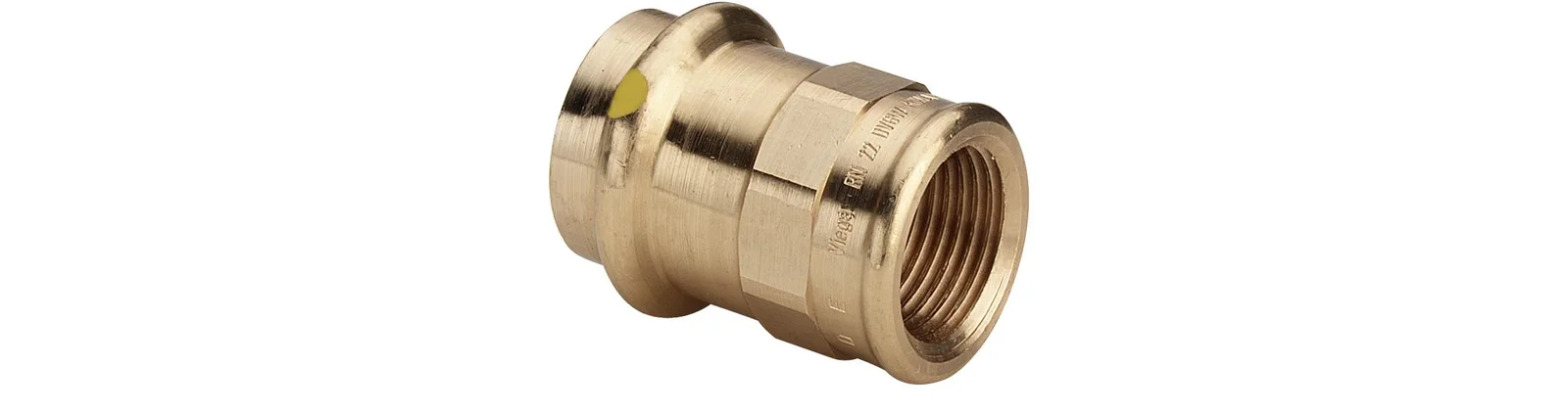 Viega Persovergangsstuk brons 22mm x 3/4" F gas Viega Profipress G Koper 2612 346423