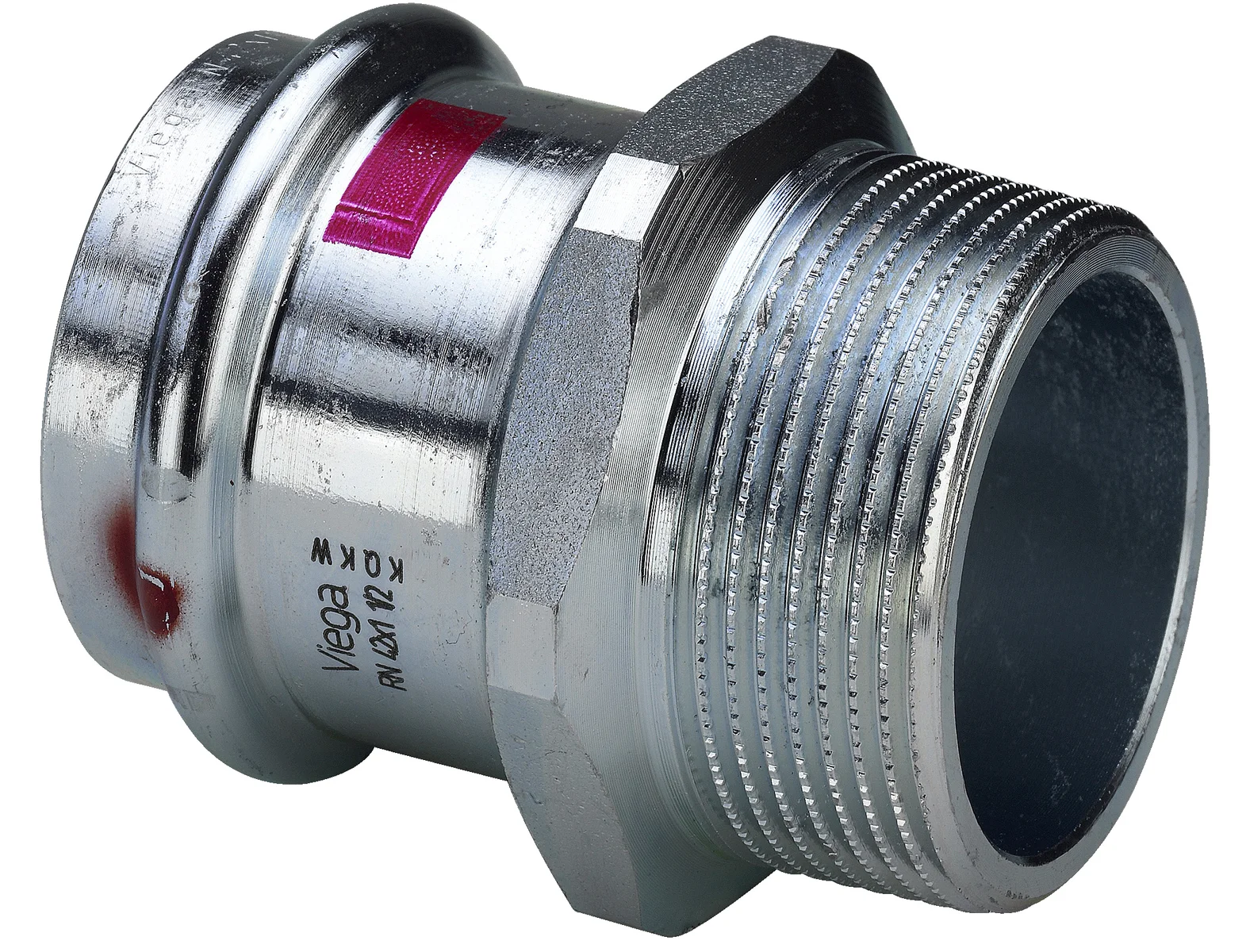 Viega Persovergangsstuk staal 22mm x 3/4" M verwarming Viega Prestabo 1111 559038