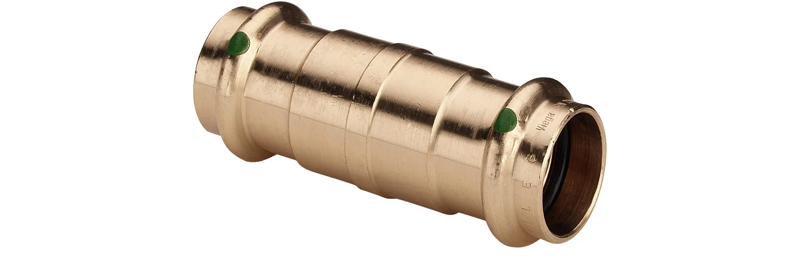Viega Persschuifmof brons 22mm FF (drink)water Viega Sanpress 2215.5 119041