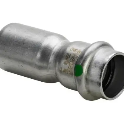 Viega Persverloopmof inox 42x22mm FF (drink)water Viega Sanpress Inox 2315.1 436315