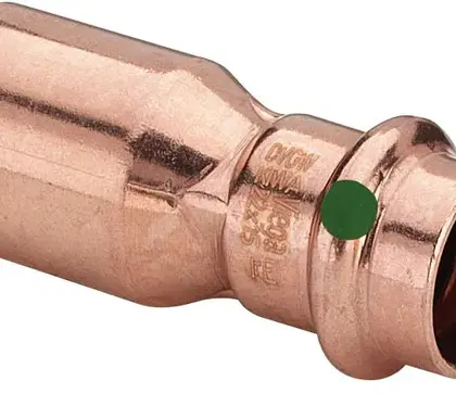 Viega Persverloopstuk koper 22x15mm MF (drink)water Viega Profipress Koper 2415.1 296377
