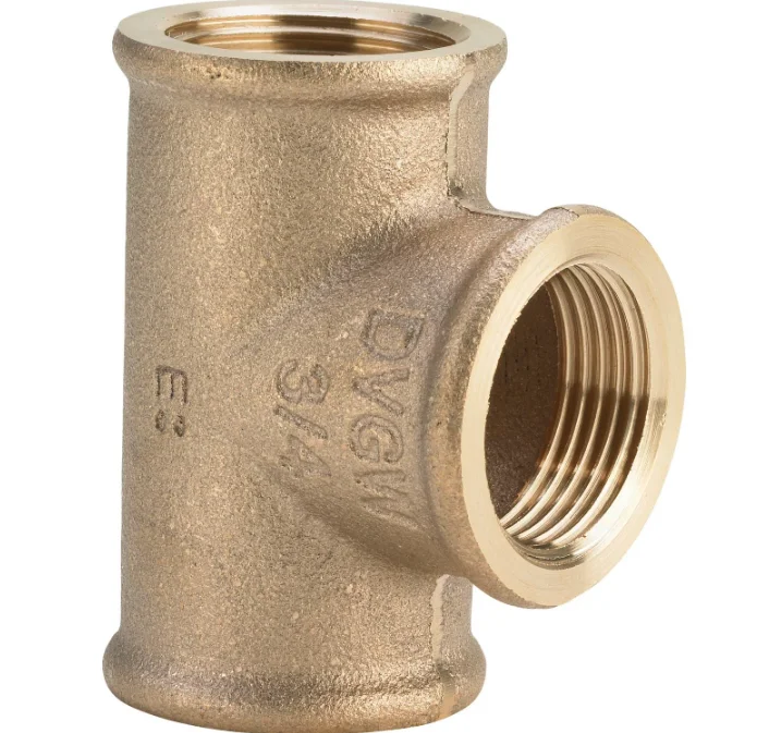 Viega T-stuk brons 2 viega model 3130 264321