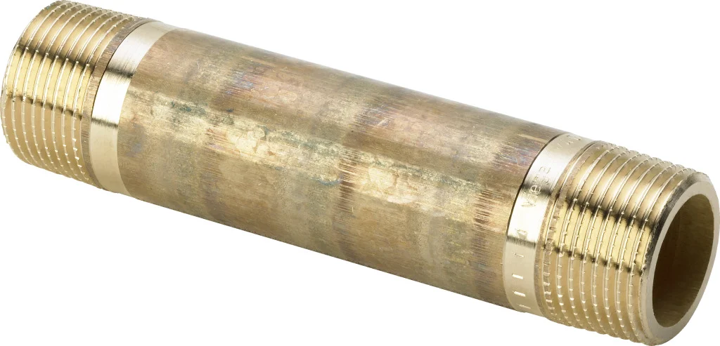 Viega Lange nippel 1/2 x 120 brons / blank viega model 3530 267346