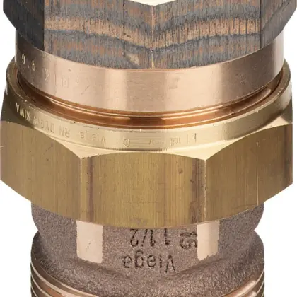 Viega Draad-3-delige koppeling MF brons vlakdichtend 1" Viega 3331 271350